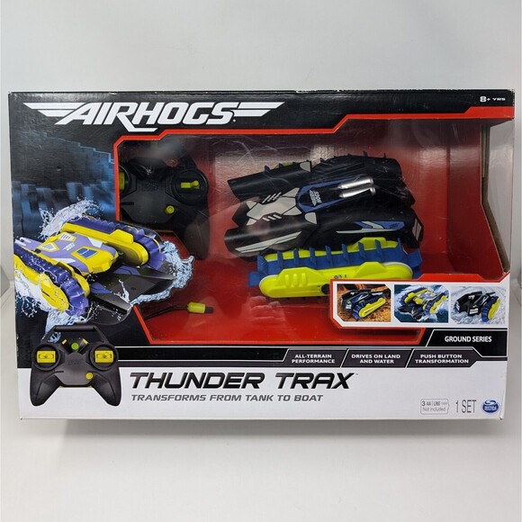 Air Hogs Thunder Trax All Terrain RC Vehicle Transforms From Tank To Boat New - Picture 1 of 8